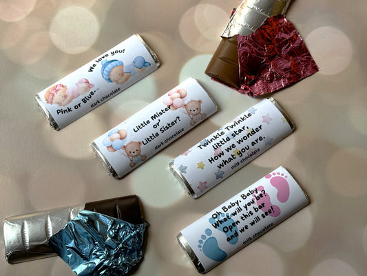 Gender Reveal Bars