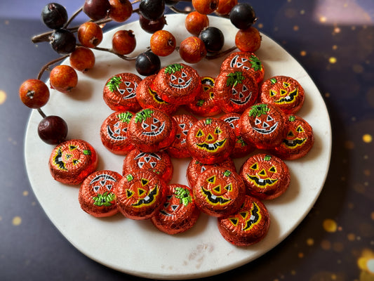 Foil Wrapped Jack o'Lanterns