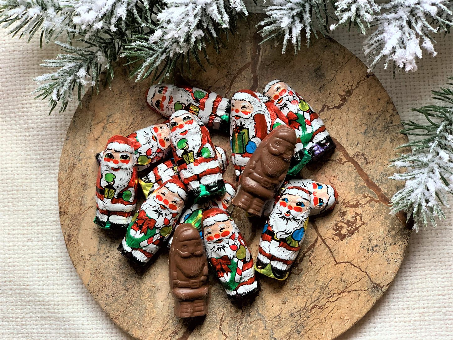 Mini Foil Santa's (Milk Chocolate or Dark Chocolate)