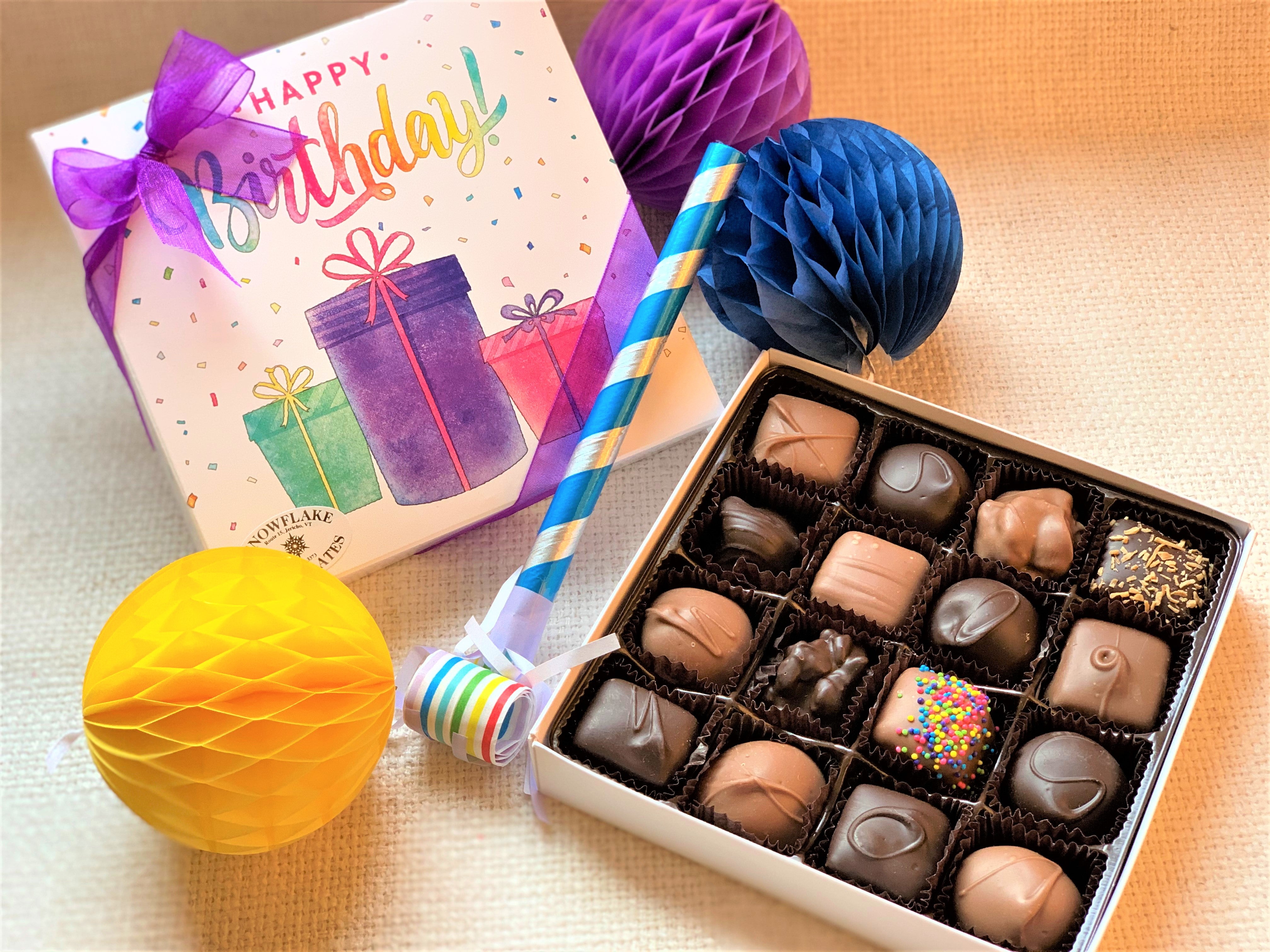 Chocolate Birthday Collection Gift Basket - Order now – Dulcet Gift Baskets