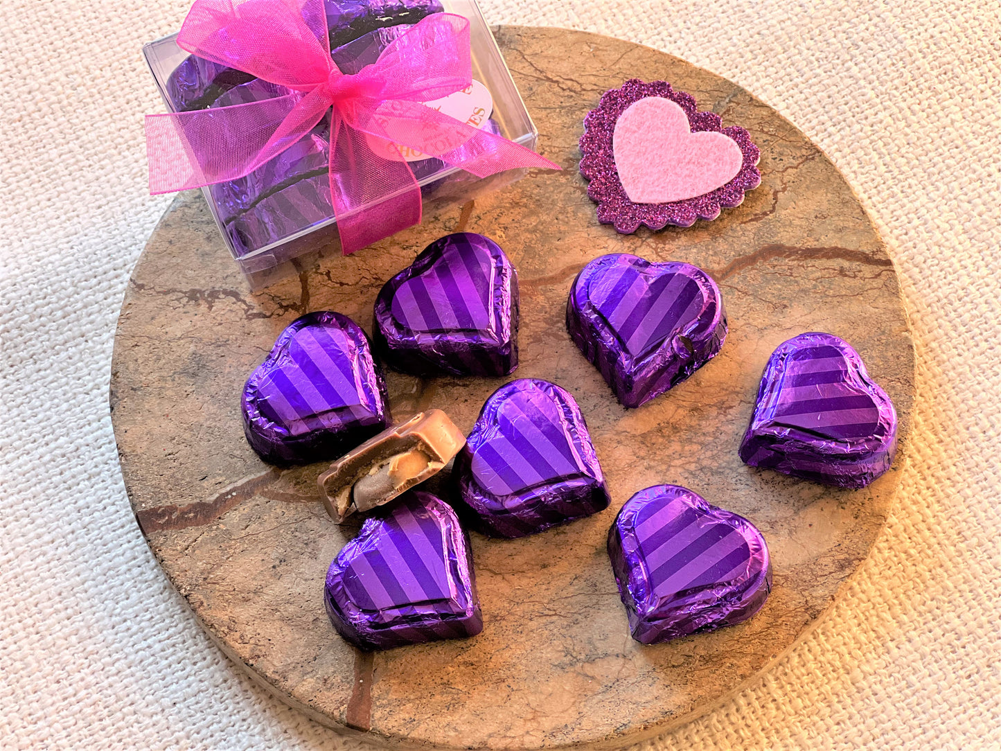 Mini PEANUT BUTTER  Hearts (Milk Chocolate)