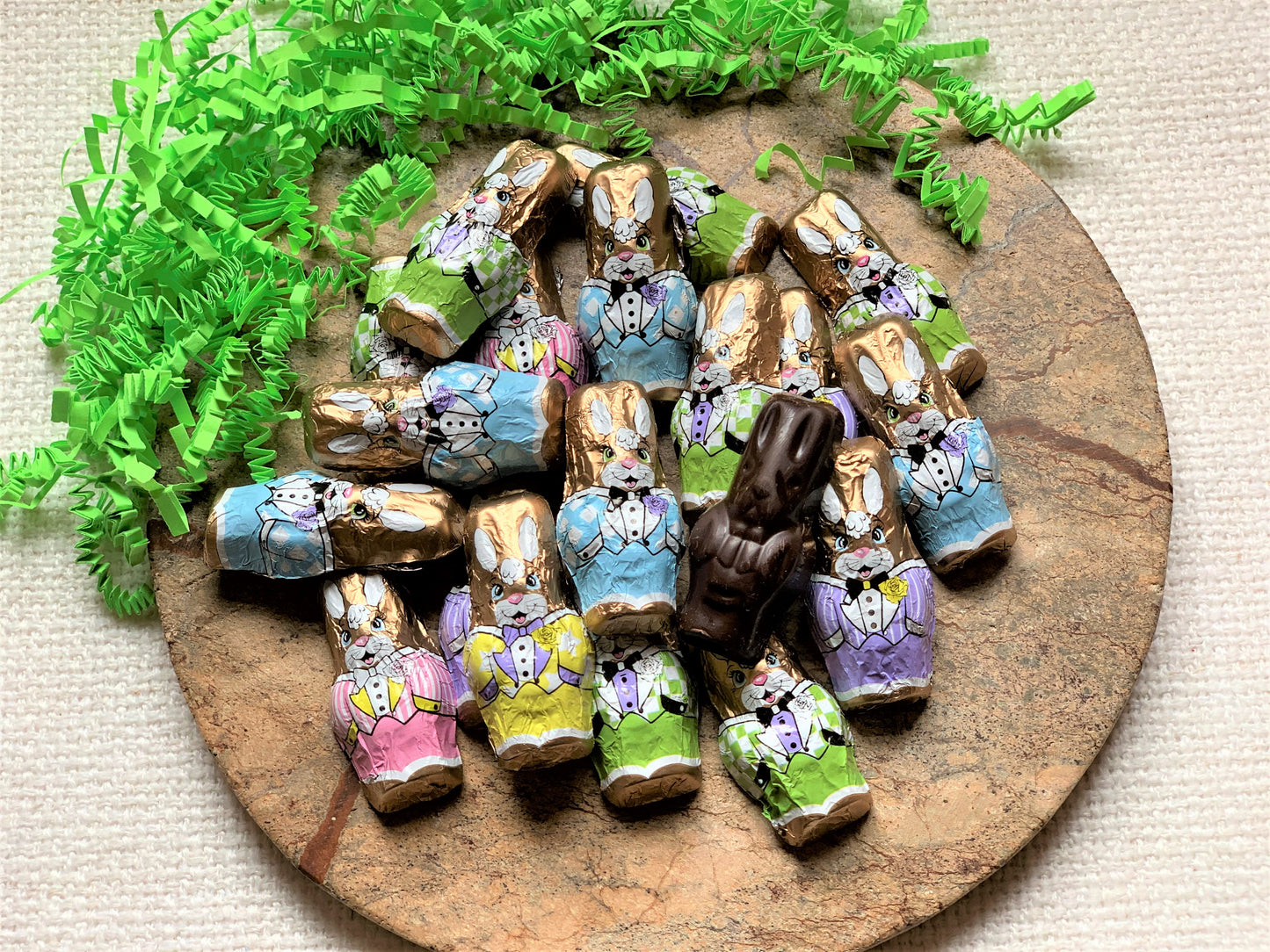 Foil Wrapped Chocolate Rabbits (Milk or Dark Chocolate)